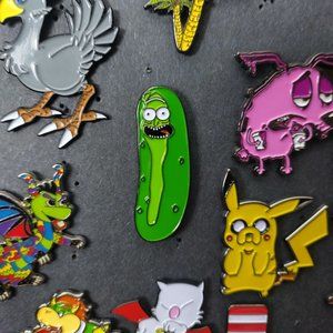 Pickle Pin (Heady Cartoon Funny Silly Meme Fun Cheap Holiday Gifts Enamel Dabs)